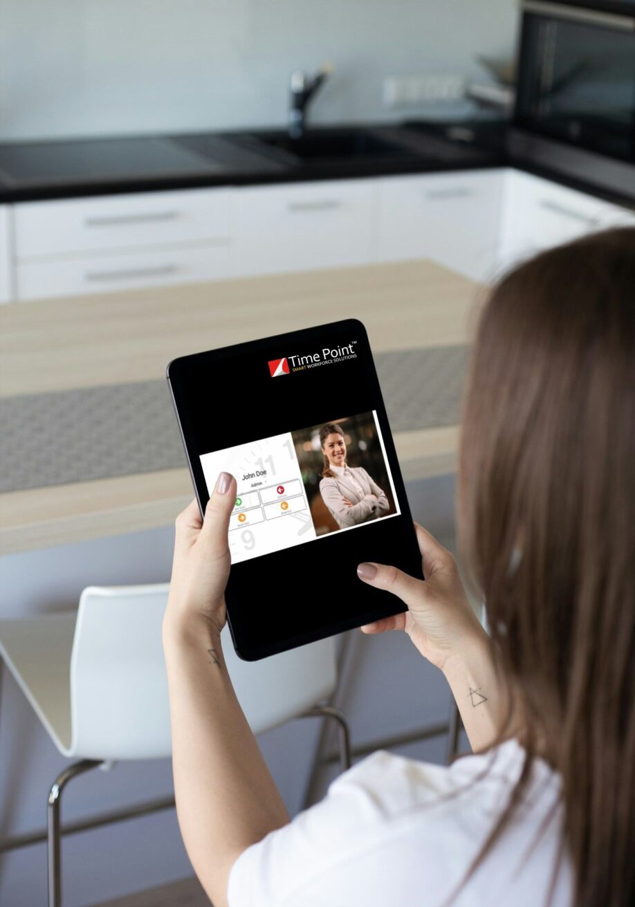 Branded tablet clock