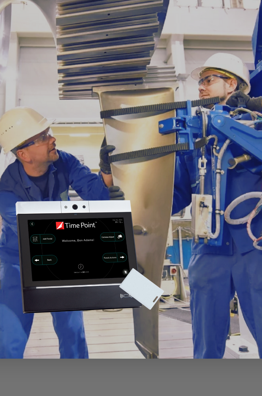 card clock for construction