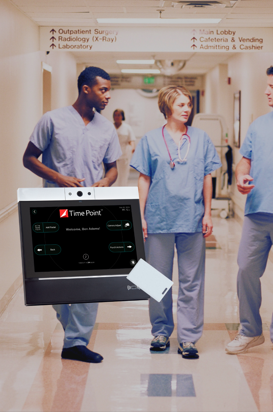 card clock for healthcare